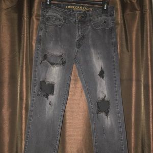 American Eagle Jean 28x30 skinny distressed